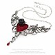 P721 Colier The Blood Rose Heart Necklace - image 1