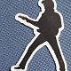 Sticker (abtibild) Elvis Presley Shadow (JBG) - image 1