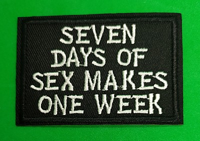 Patch Seven Days of Sex (patch decupat) (JBG)