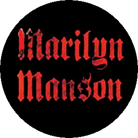 Insigna 2,5 cm MARILYN MANSON Logo   (HBG)