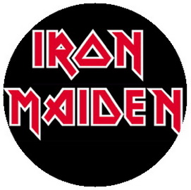 Insigna 2,5 cm IRON MAIDEN Logo   (HBG)
