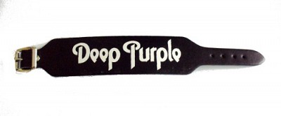 Bratara Deep Purple Logo Alb (LW22)