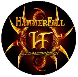 Insigna 2,5 cm HAMMERFALL Logo    (HBG)