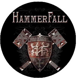 Insigna 2,5 cm HAMMERFALL Steel Meets Steel    (HBG)