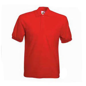 Tricou Premium Polo barbatesc rosu Fruit of the Loom 63-202-40