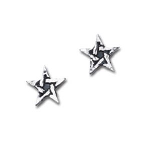 Cercei E164 - Pentagram Studs (pair)