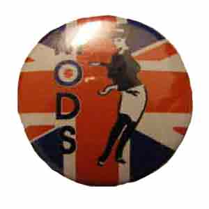 Insigna mica MODS ENGLISH FLAG Girl