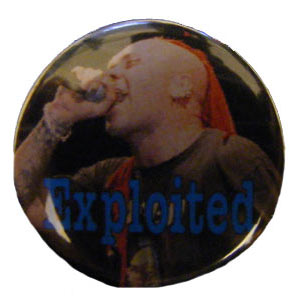 Insigna mica The EXPLOITED Logo albastru  (HBG)