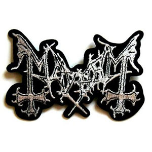 Patch MAYHEM Logo alb (patch de lipit) (EP34)