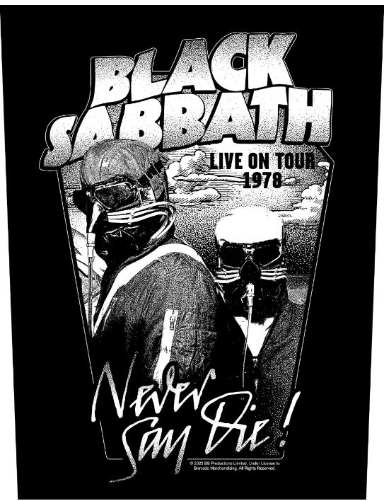 Backpatch BLACK SABBATH - NEVER SAY DIE BP1281