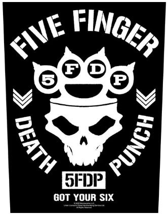 Backpatch FIVE FINGER DEATH PUNCH - GOT YOUR SIX BP1239