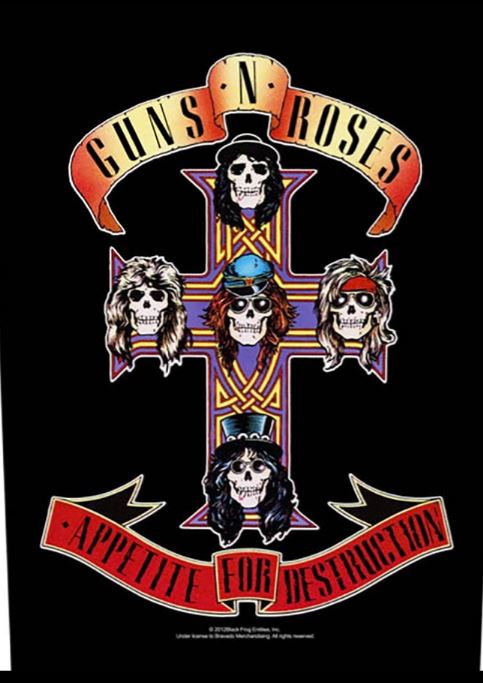 Backpatch GUNS N ROSES - Appetite For Destruction BP0887