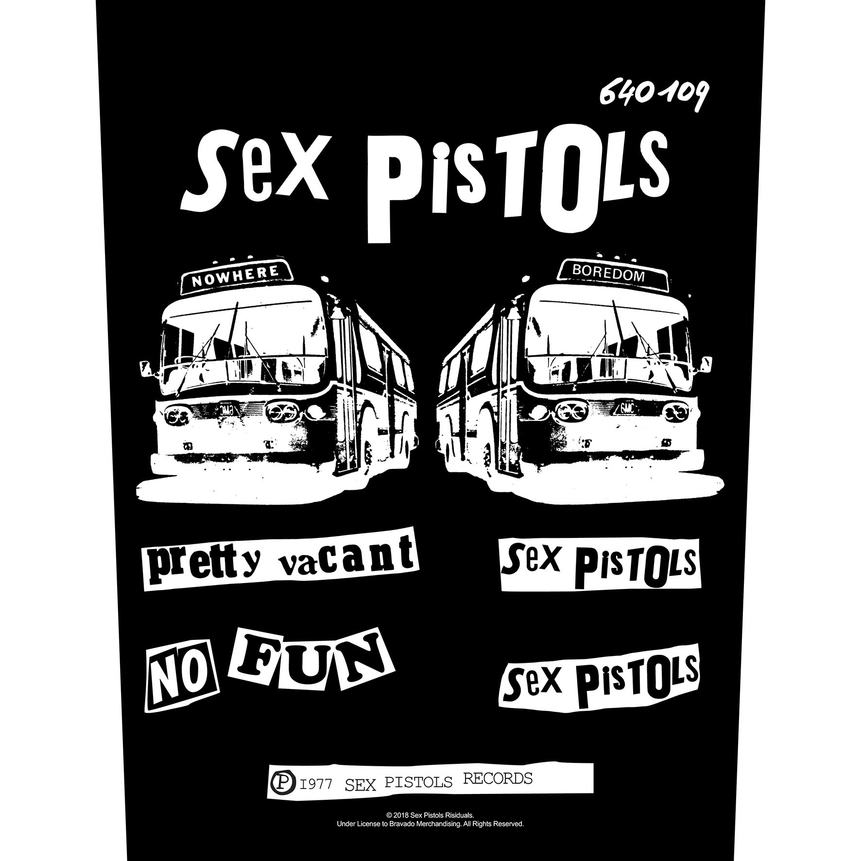 Backpatch Sex Pistols - Pretty Vacant BP1118