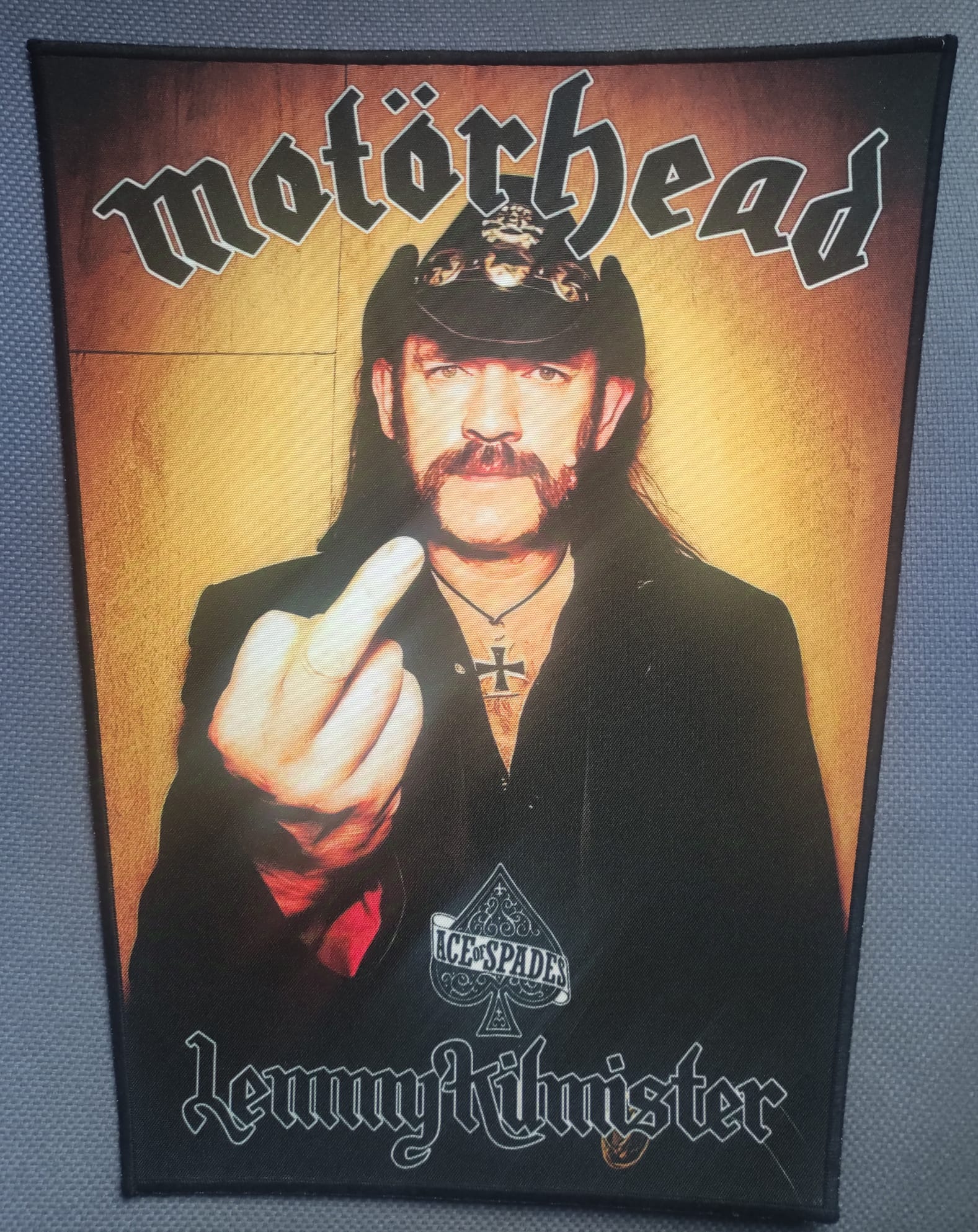 Backpatch trapezoidal LEMMY Middlefinger