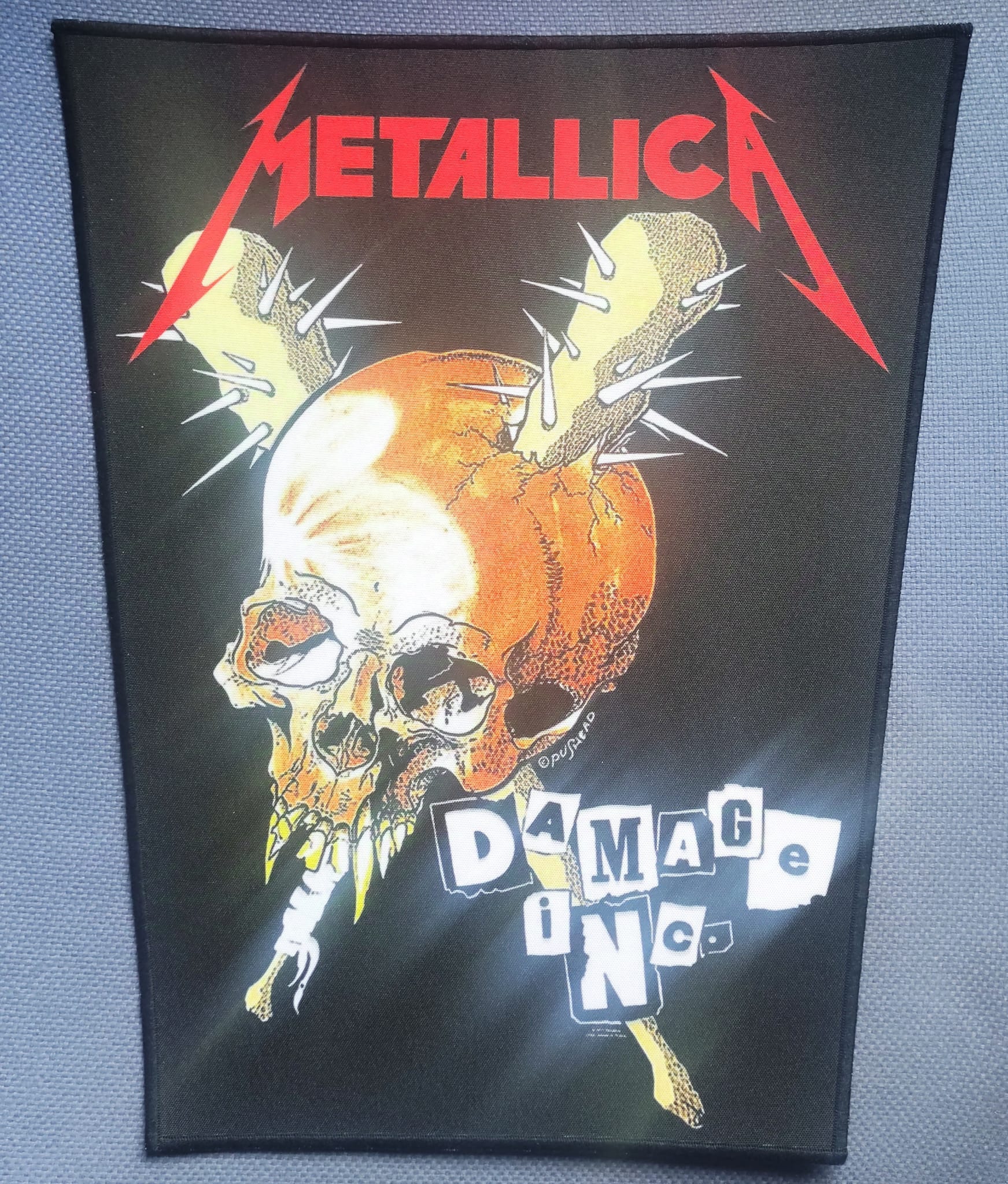 Backpatch trapezoidal METALLICA DAMAGE INC