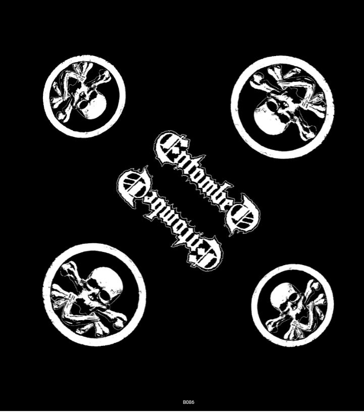 Bandana ENTOMBED - Skull Logo (lichidare stoc)