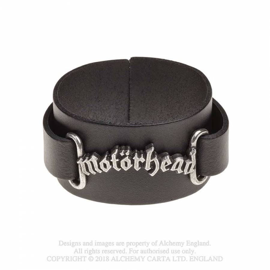 Bratara de piele  HRWL443 Motorhead: logo Leather Wriststrap