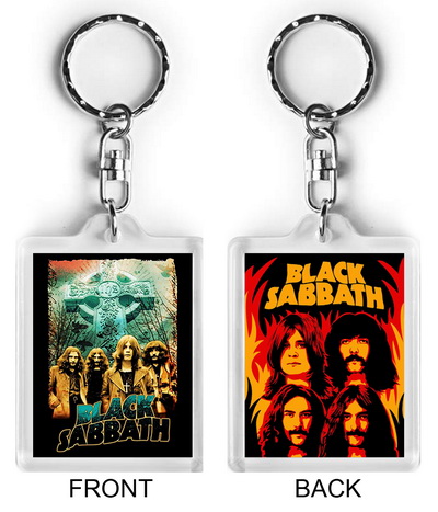 Breloc de plastic BLACK SABBATH - Band Cross