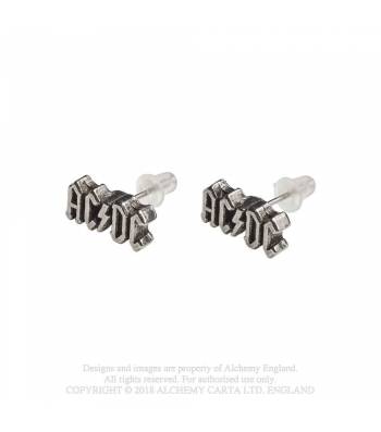 Cercei PE4 AC/DC: logo Studs