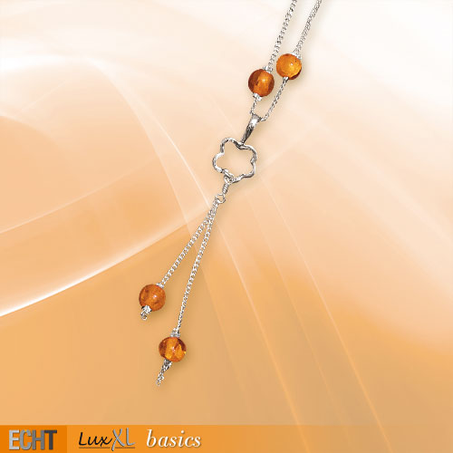 K689K Colier de argint cu pietre semipretioase - with cornalian /carnelian