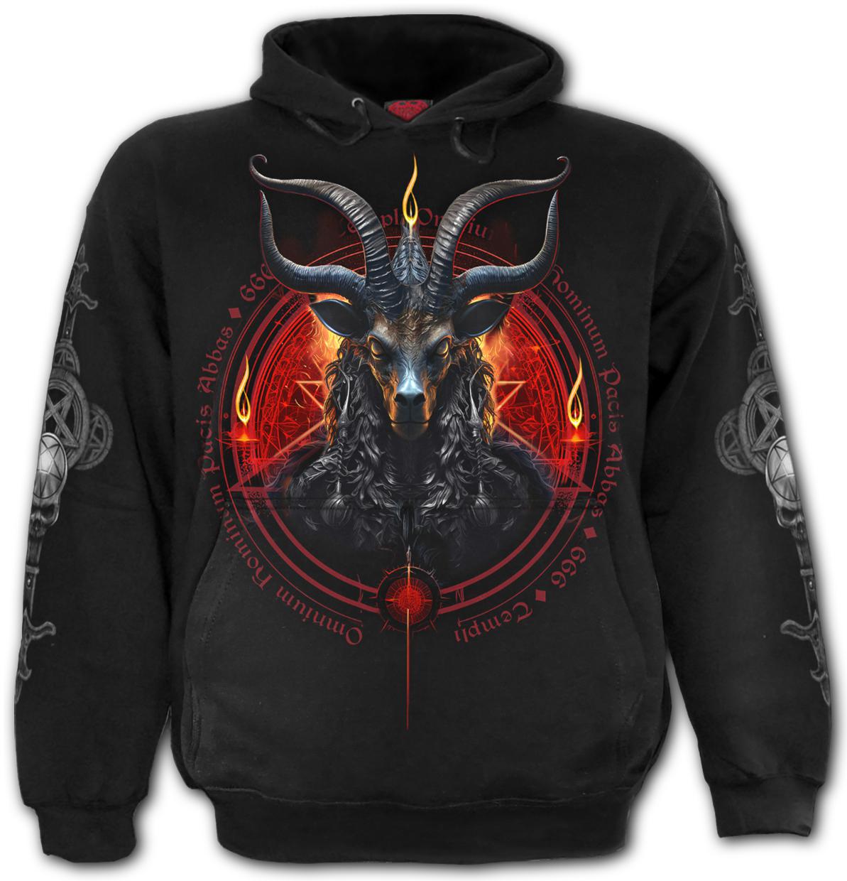 Hanorac K117M451 - BAPHOMET- Hoody Black