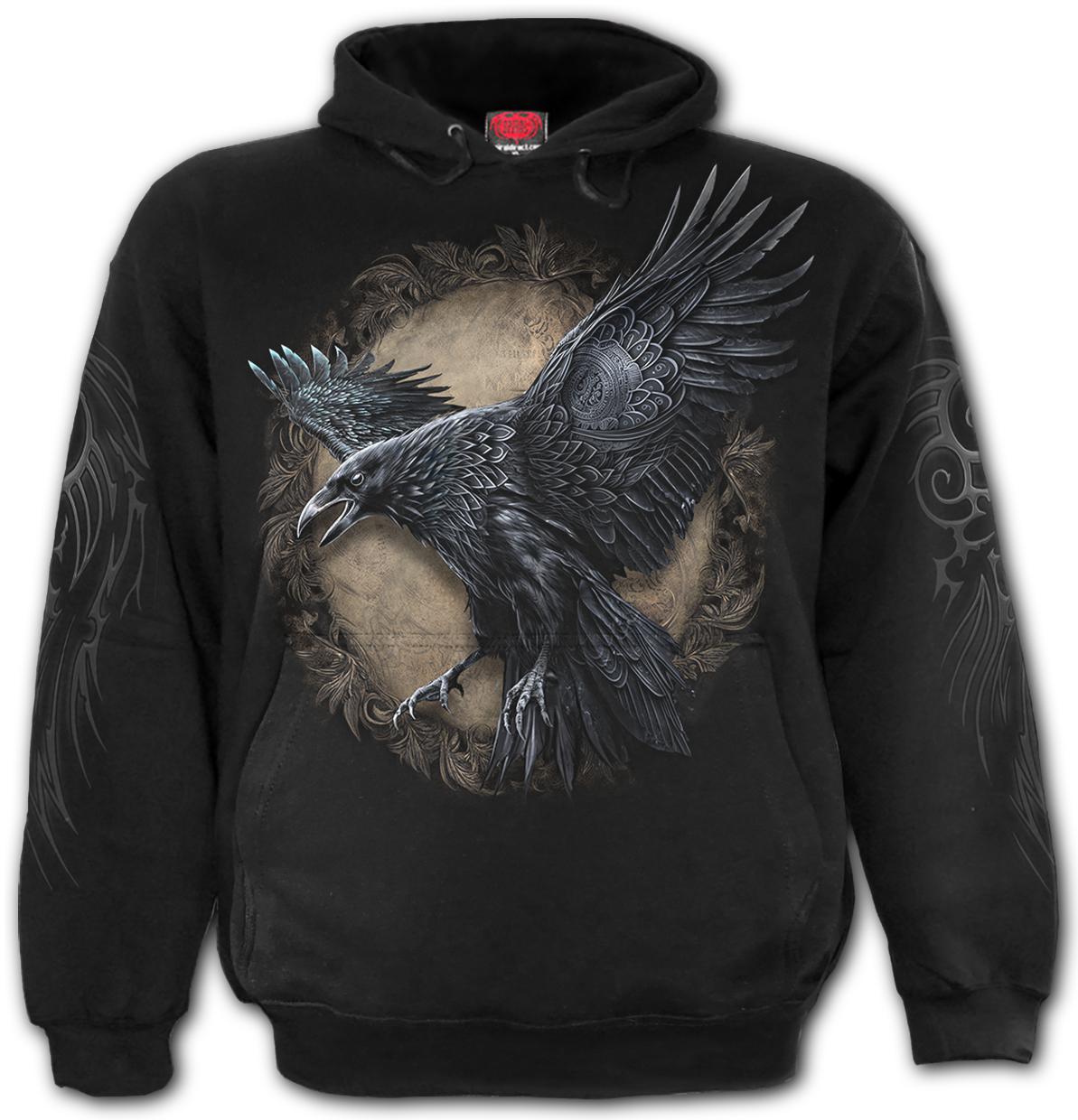 Hanorac RAVEN WISE K118M451 - Hoody Black