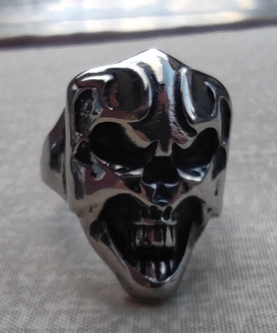 Inel de inox Biker Masked Skull BRU 87