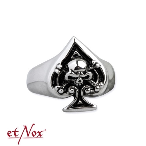 SR1401 Inel de inox - Ace of Spades Skull