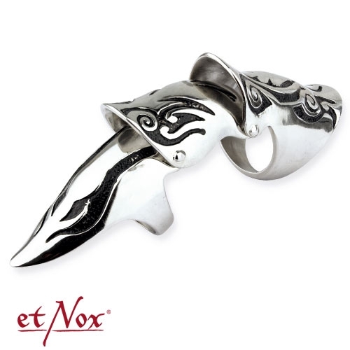 SRR15 Inel de inox Armour Ring - Long Finger Tribal