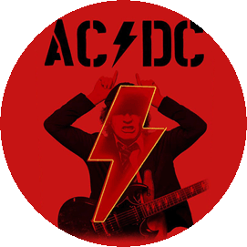 Insigna 2,5 cm AC/DC Angus Power Up (HBG)