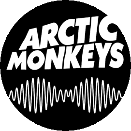 Insigna 2,5 cm ARCTIC MONKEYS Logo  (HBG)