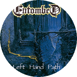 Insigna 2,5 cm ENTOMBED Left Hand Path (HBG)