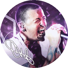 Insigna 2,5 cm LINKIN PARK Chester (HBG)