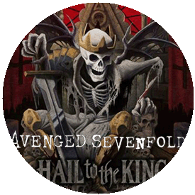 Insigna 3,7 cm AVENGED SEVENFOLD: Hail (B37-0216)