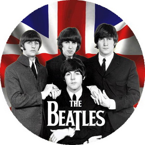 Insigna 3,7 cm THE BEATLES: GB (B37-0106)