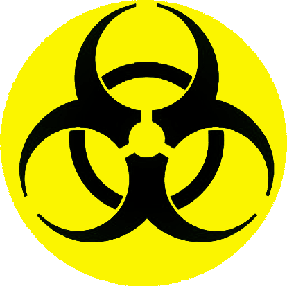 Insigna 3,7 cm Biohazard (B37-0325)