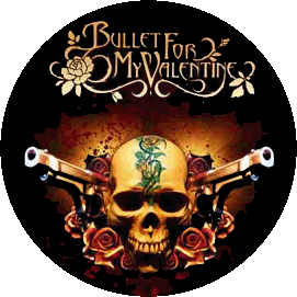 Insigna 3,7 cm BULLET FOR MY VALENTINE: Pistols (B37-0222)