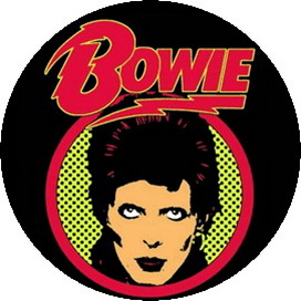 Insigna 3,7 cm DAVID BOWIE Logo