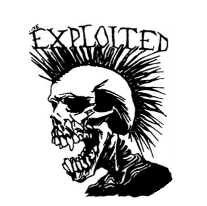 Insigna 3,7 cm THE EXPLOITED Skull (B37-0334)