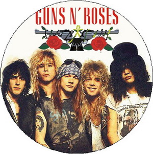 Insigna 3,7 cm GUNS N ROSES: Band 1988 (B37-0178)