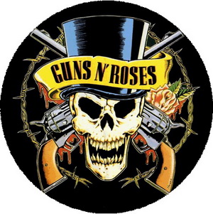 Insigna 3,7 cm GUNS N ROSES: Joben (Kalapos)  (B37-0179)