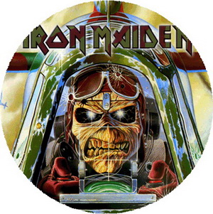 Insigna 3,7 cm IRON MAIDEN: Aces High (B37-0181)