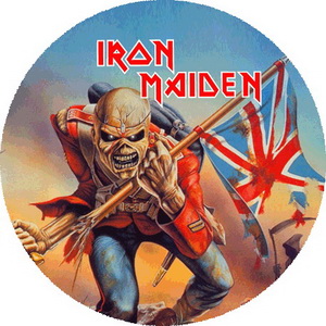 Insigna 3,7 cm IRON MAIDEN: Trooper (B37-0125)