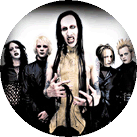 Insigna 3,7 cm MARILYN MANSON: Group (B37-0248)