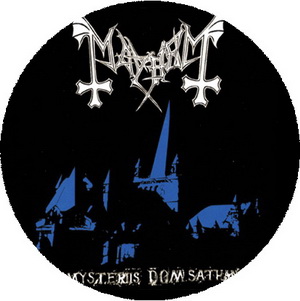 Insigna 3,7 cm MAYHEM De Mysteriis (B37-0192)