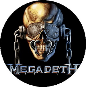 Insigna 3,7 cm MEGADETH: Vic (B37-0193)