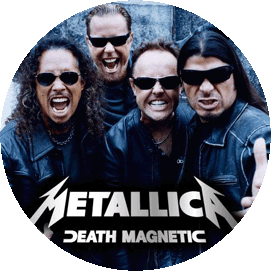 Insigna 3,7 cm METALLICA: Band Magnetic (B37-0249)