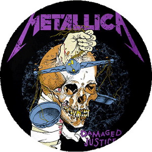 Insigna 3,7 cm METALLICA: Damaged Justice (B37-0194)