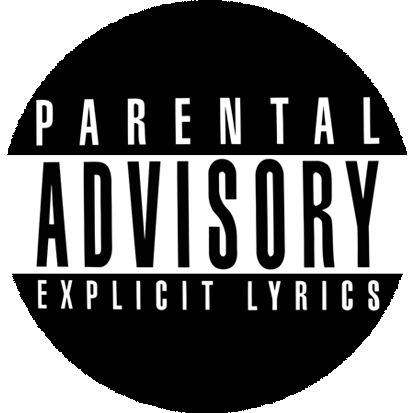 Insigna 3,7 cm PARENTAL ADVISORY (B37-0357)