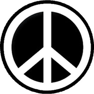 Insigna 3,7 cm PEACE (Flower Power) (B37-0207)